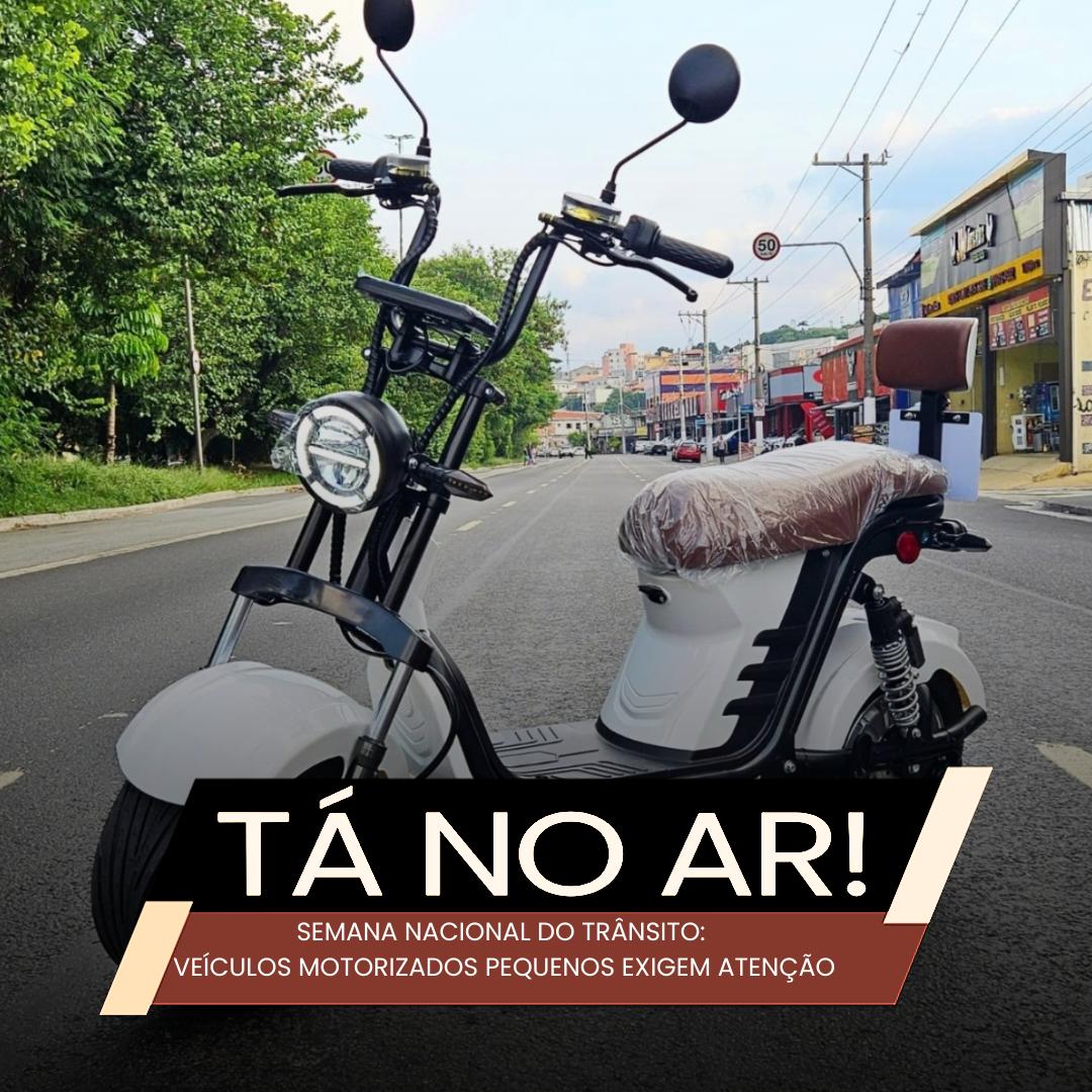 Semana Nacional do Trânsito: veículos motorizados pequenos exigem atenção e responsabilidade